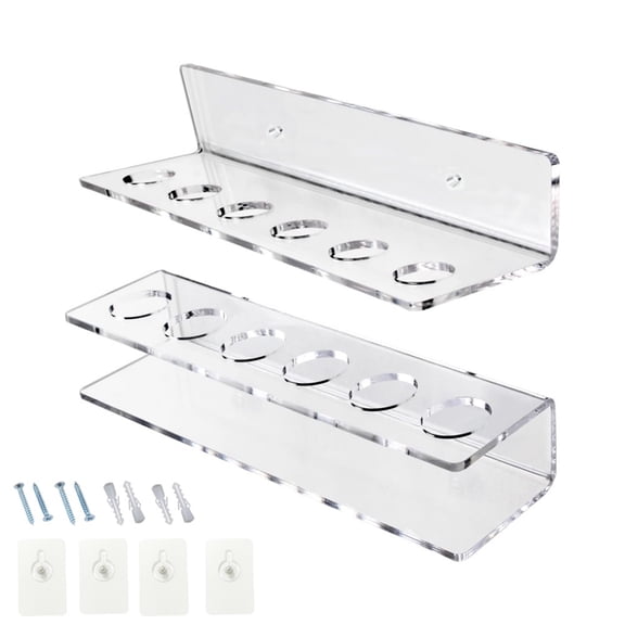 Space Efficient Acrylic Cue Holder Wall Mounted Billiard Organiser Cues Storage Rack Pool Table Accessories