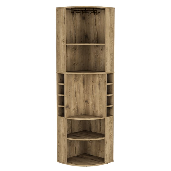 Space-Efficient Corner Bar Cabinet / Useful in Living Room