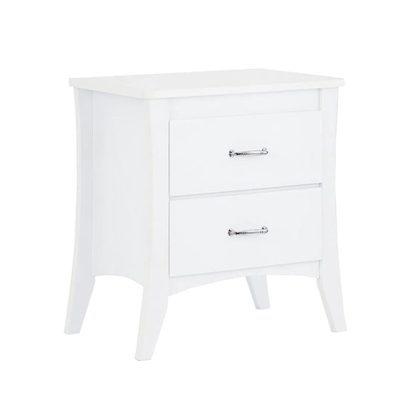 Space-Efficient Design / Bedside Utility / 2 Drawer MDF Table