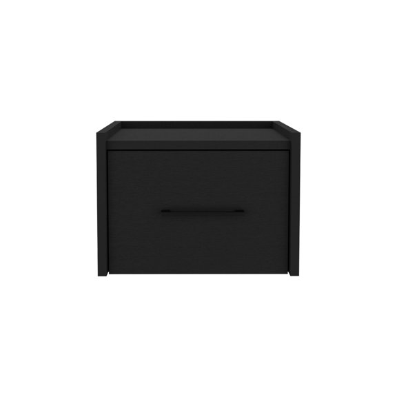 Space-Efficient Floating Nightstand with Accessible Drawer / Perfect for Bedroom Essentials