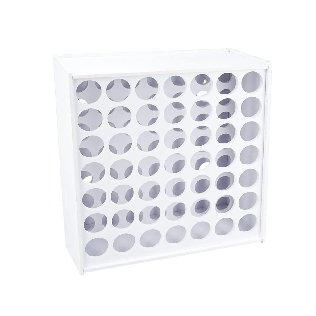 Space Efficient Paint Rack Wall Mount Paint Holder 49/63 Holes Rack for 2oz Craft Paints Efficient Storage