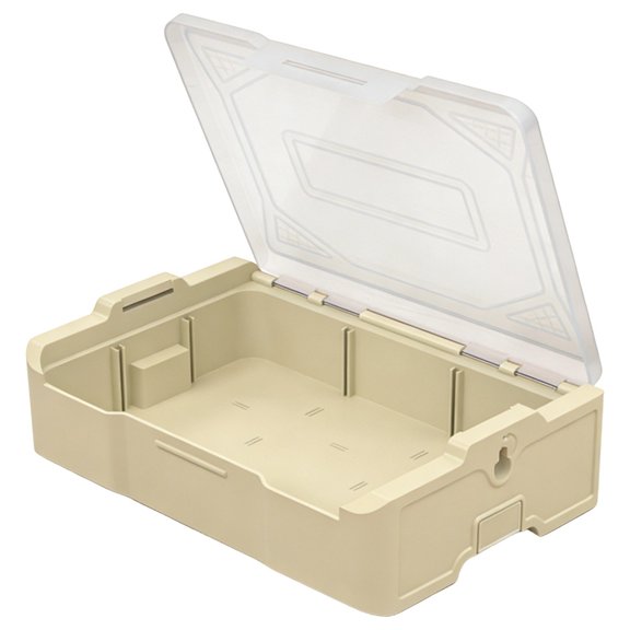Space Efficient Stackable Storage Container Up To 3 Layers Organize Tool Hardware And Small Items Clear Lid Design