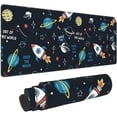 thumbnail image 1 of Space Elements Cartoon Large Gaming Mouse Pad Non Slip Rubber Mouse Mat Desk Pad Long Extended Keyboard Pad 31.5x11.8, 1 of 1