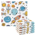 thumbnail image 1 of Space Elements Pattern Dish Towels 6 Pack Kitchen Cleaning Dish Cloths Absorbent Reuseable Cleaning Cloths 11'' x 11'', 1 of 9