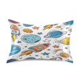 thumbnail image 1 of Space Elements Pattern Standard Size Satin Pillowcase 20''x26'' Double-Sided Print Soft Wrinkle Resistant, 1 of 9