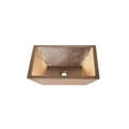thumbnail image 1 of Space Enterprises CS-BAT-REC-DWL-SH 18 in. Rectangular Double Wall Hammered Copper Bathroom Sink, Shiny, 1 of 1