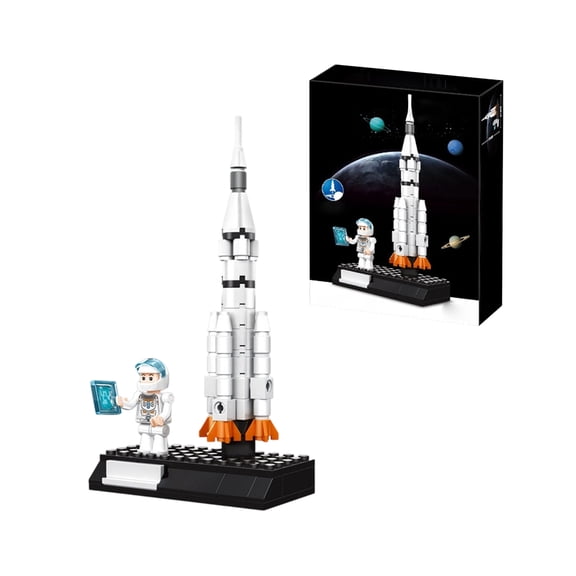 Space Exploration Shuttle Building Block Toys , STEM Aerospace Building Kit Toy, Rocket, Space Shuttle, Moon Buggy and Satellite, Best Gifts for Adults and Teens