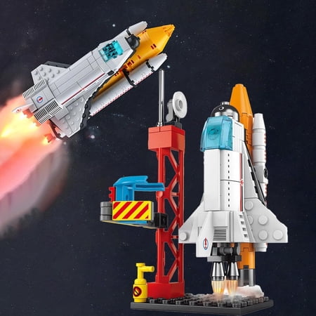 Space Exploration Shuttle Toys, Spaceship Fire Arrow Launch Center Toy Set Building Blocks Toys Kit Gifts for 7 8 9 10 11 12 Years Old Boys Kids (107Pcs)