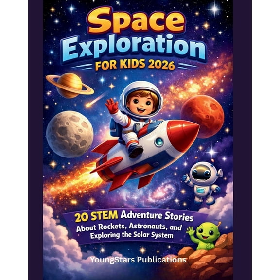 Space Exploration for Kids 2026: 20 STEM Adventure Stories About Rockets, Astronauts, and Exploring the Solar System, (Paperback)