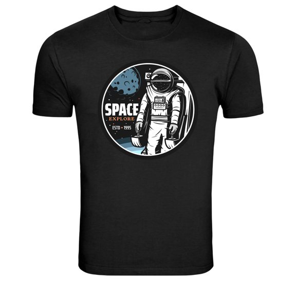 Space Explore Astronaut Planet Graphic T Shirt Sci Fi Tee