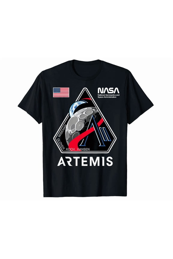 Space Explorer Artemis Ii Mission Patch Logo Moon Space Program 2026 T-Shirt BLACK S-5XL