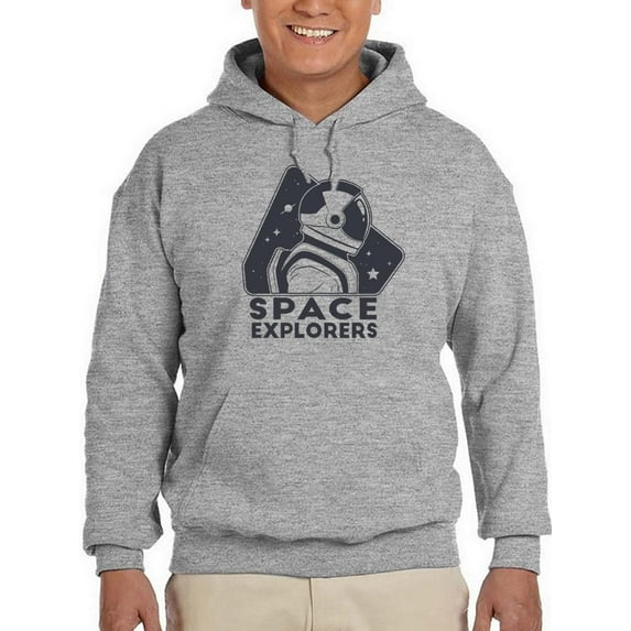 Space Explorers Hoodie Men -Smartprints Designs, Male Medium