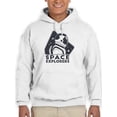 thumbnail image 1 of Space Explorers Hoodie Men -Smartprints Designs, Male Small, 1 of 4