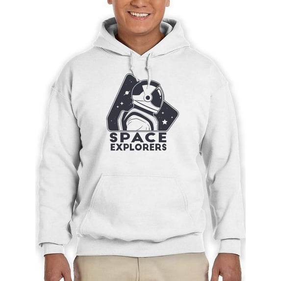 Space Explorers Hoodie Men -Smartprints Designs, Male Small