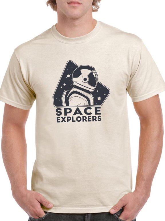 Space Explorers T-Shirt Men -Smartprints Designs, Male Large