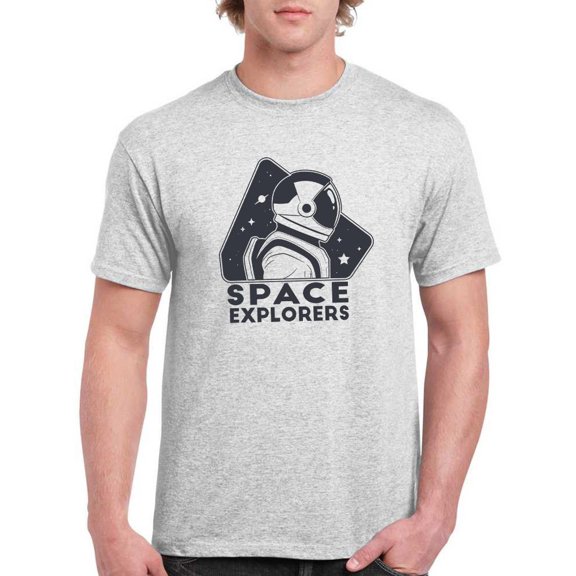 Space Explorers T-Shirt Men -Smartprints Designs, Male Large
