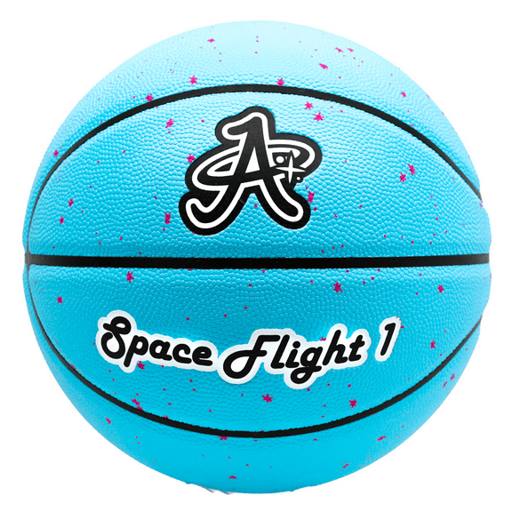 Space Flight 1 Basketball, Youth Size 5 Leather (Neptune Blue)