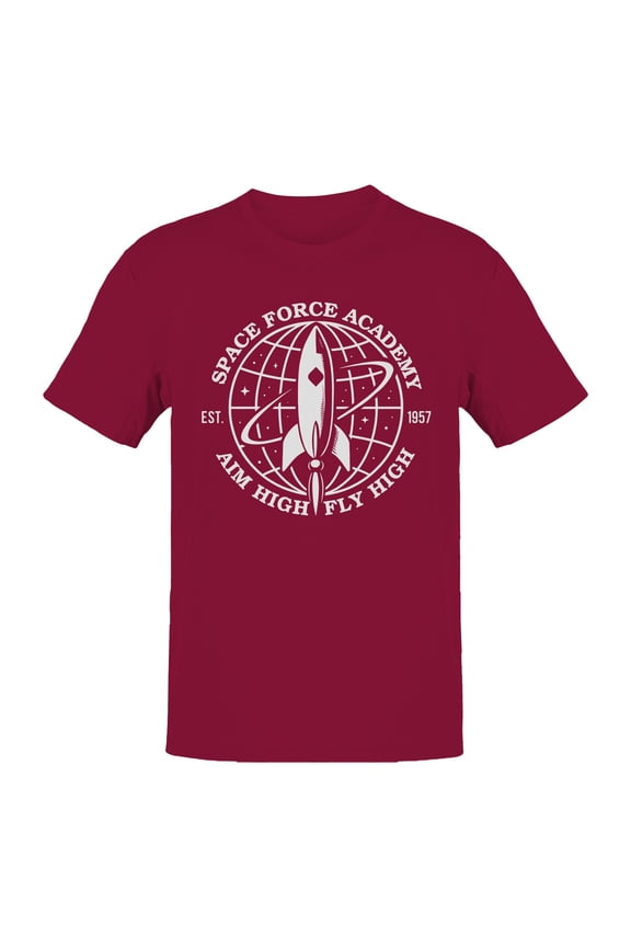 Space Force Academy Rocket Emblem Men's T-shirt