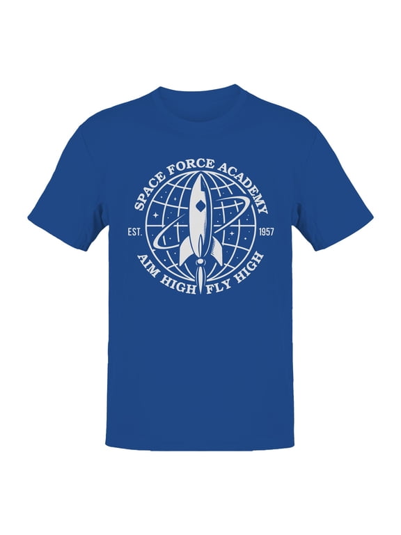Space Force Academy Rocket Emblem Men's T-shirt