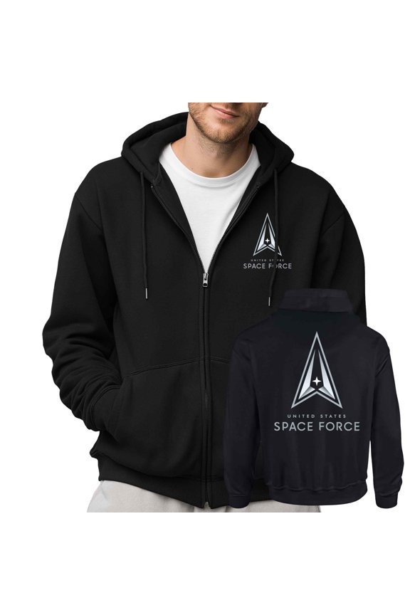 Space Force Delta Logo Adult Full-Zip Hoodie-Small