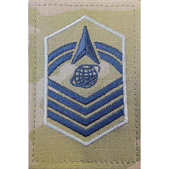 Space Force Embroidered OCP With Hook Rank Insignia - Senior Master Sergeant