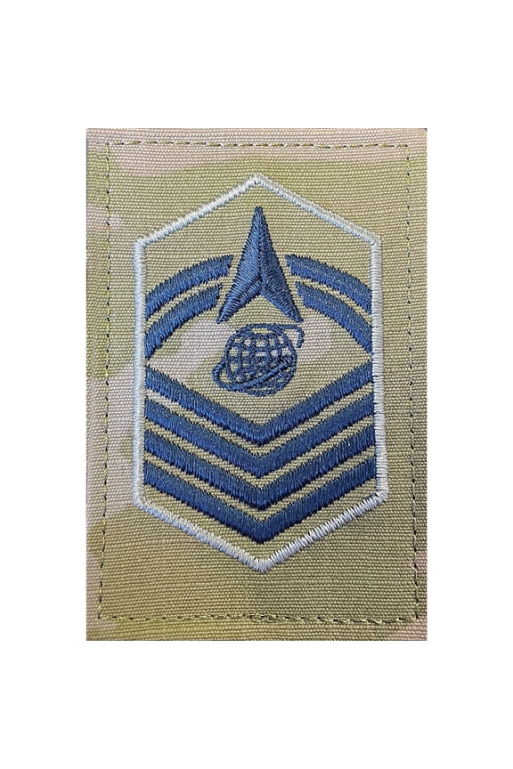 Space Force Embroidered OCP With Hook Rank Insignia - Senior Master Sergeant