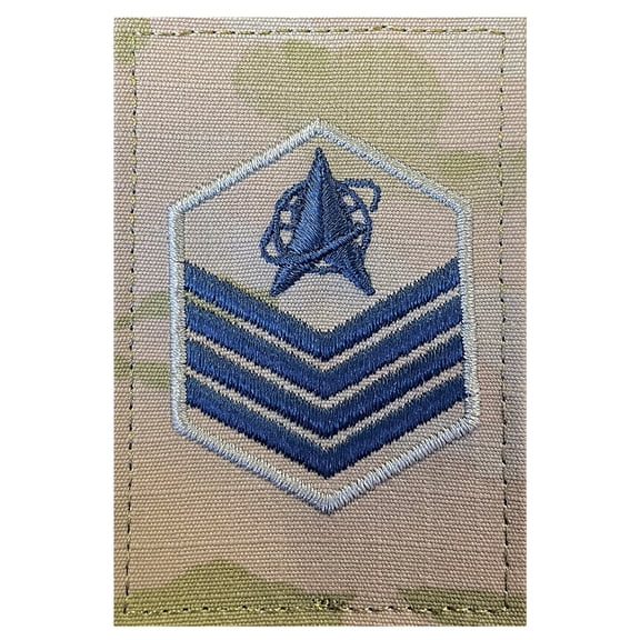 Space Force Embroidered OCP With Hook Rank Insignia - Tech Sergeant