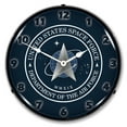 thumbnail image 1 of Space Force LED Wall Clock, Military Patch Design, Lighted 14 inch, 1 of 5