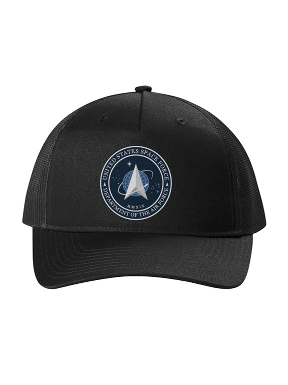 Space Force Logo 5 Panel Printed Trucker Cap