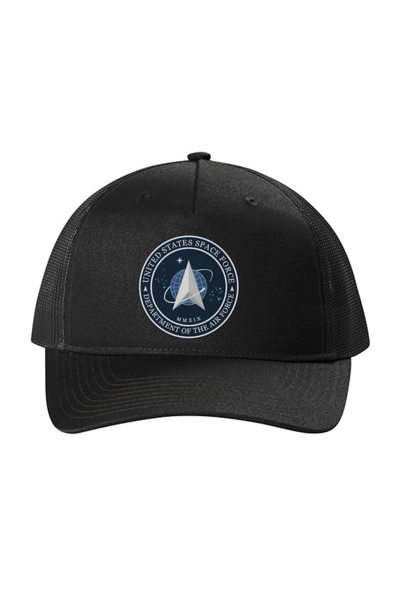 Space Force Logo 5 Panel Printed Trucker Cap