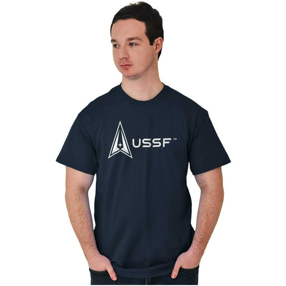 Space Force Logo US Military USSF Men's Graphic T Shirt Tees Brisco Brands 2X
