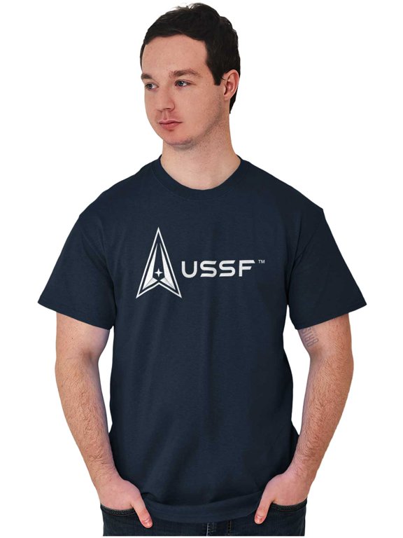 Space Force Logo US Military USSF Men's Graphic T Shirt Tees Brisco Brands 2X