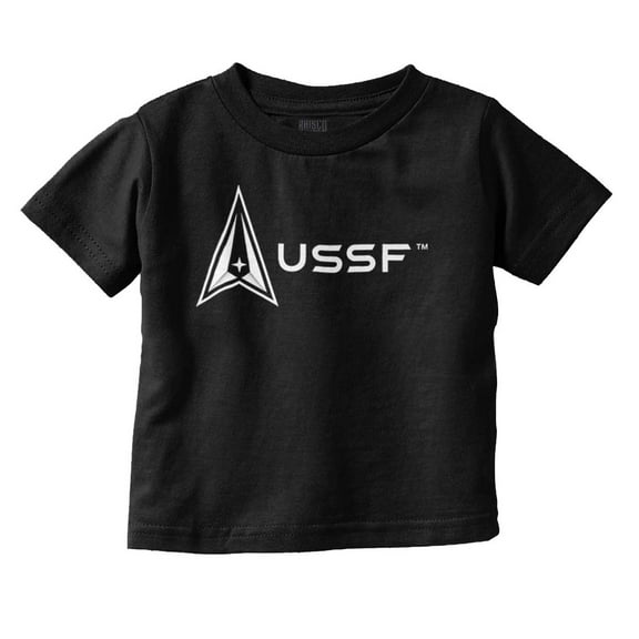 Space Force Logo US Military USSF Toddler Boy Girl T Shirt Infant Toddler Brisco Brands 12M