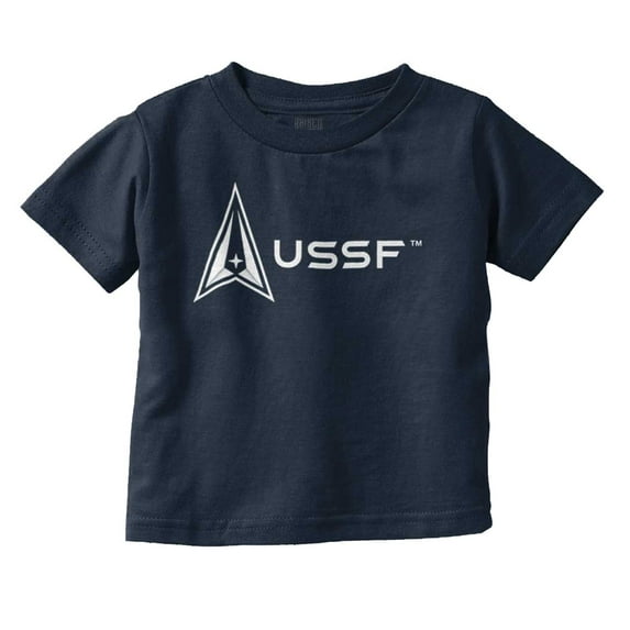 Space Force Logo US Military USSF Toddler Boy Girl T Shirt Infant Toddler Brisco Brands 12M