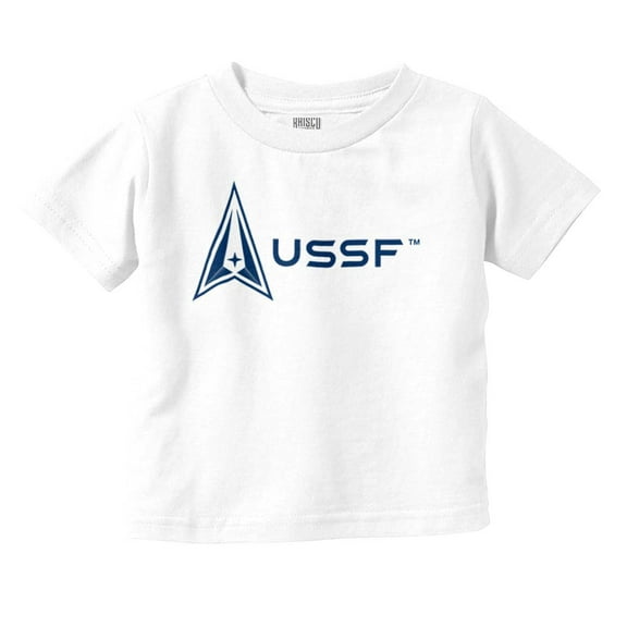 Space Force Logo US Military USSF Toddler Boy Girl T Shirt Infant Toddler Brisco Brands 3T