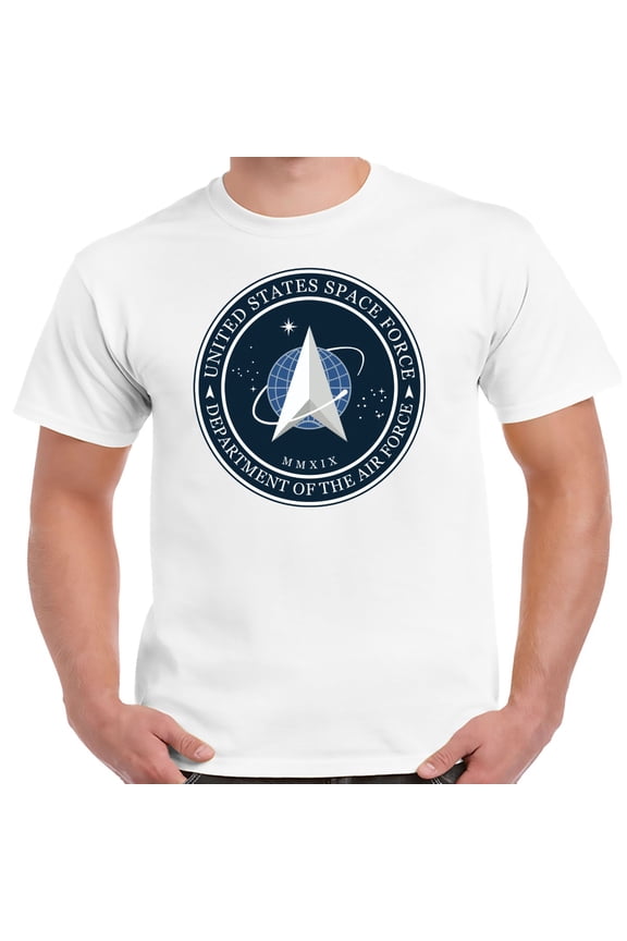 Space Force Logo White Shirt-XL