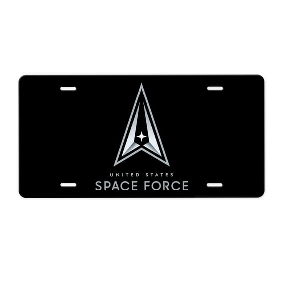 Space Force New Logo Aluminum License Plate