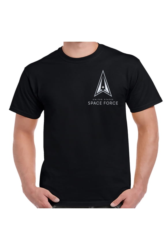 Space Force New Logo Chest Logo Shirt-Large