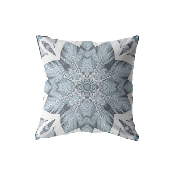 Space Forest Indoor/Outdoor Fabric Pillow with Removable Cover in Blue26x26
