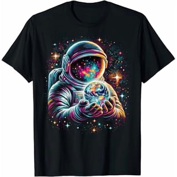 Space Funny Astonaut holding Space T-Shirt