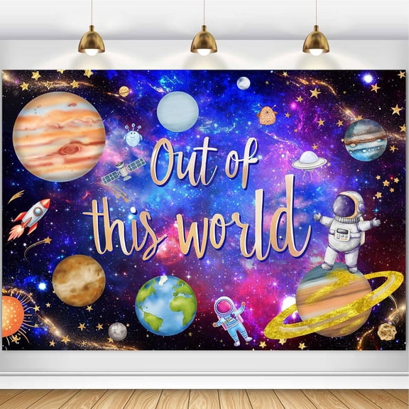Space Galaxy Backdrop Out Space Galaxy Planets Astronaut Photography Background Cosmic Star Universe Nebula Stars Decorations Banner Photo Studio Props