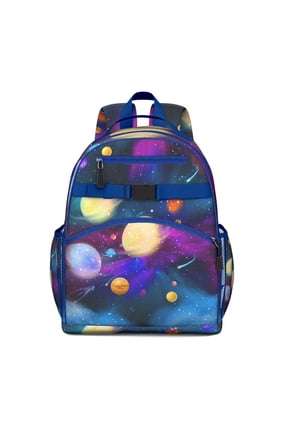 Space Galaxy Backpack for Teens - Waterproof & Breathable School Bag with Astronaut Print, Ergonomic Design for Spine Protection