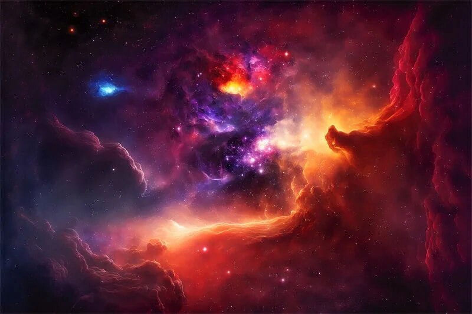 Galaxy Nebula Photography Backdrop - 10x8ft Universe Starry Sky Vinyl Background For Photo Studio & Parties