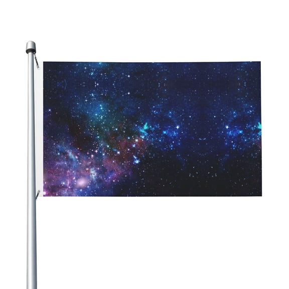 Space Galaxy Flag Flag 3x5ft Double-Sided Printing Indoor/Outdoor Decorative Banner National Flag
