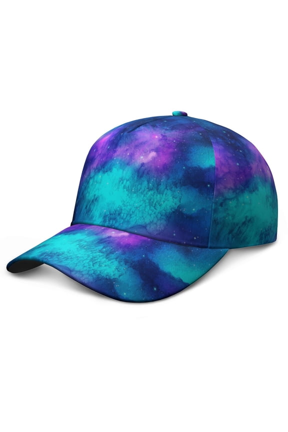Space Geek Astronaut Starry Night Baseball Cap – Durable Snapback Hat for Training, Play, and Competition in Baseball and Soccer