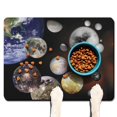 thumbnail image 1 of Space Geek Dog Feeding Mat - Absorbent Non-Slip Pet Placemat with Alien & Astronaut Design - Waterproof Food Catcher Mat (Sci-Fi Lovers), 1 of 5