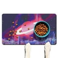 thumbnail image 1 of Space Geek Dog Feeding Mat, Nebula Cosmic Pet Food Mat, Waterproof Non-Slip Bowl Pad, Astronaut Design, Large Size, 1 of 4