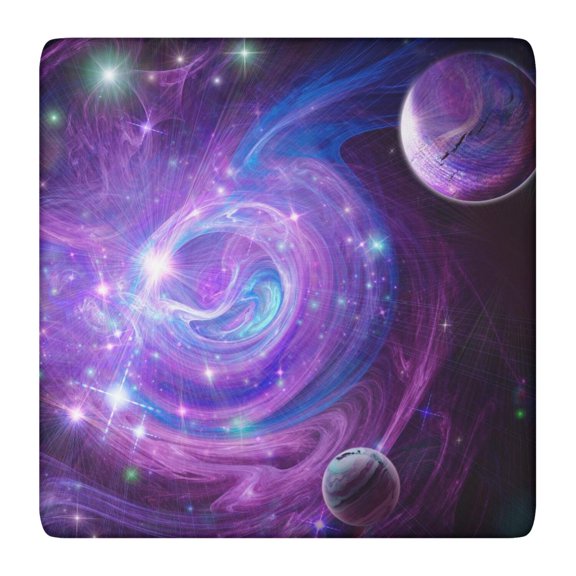 Space Geek Rocket Themed Elastic Table Cover Wrinkle-Free Square Tablecloth for Events