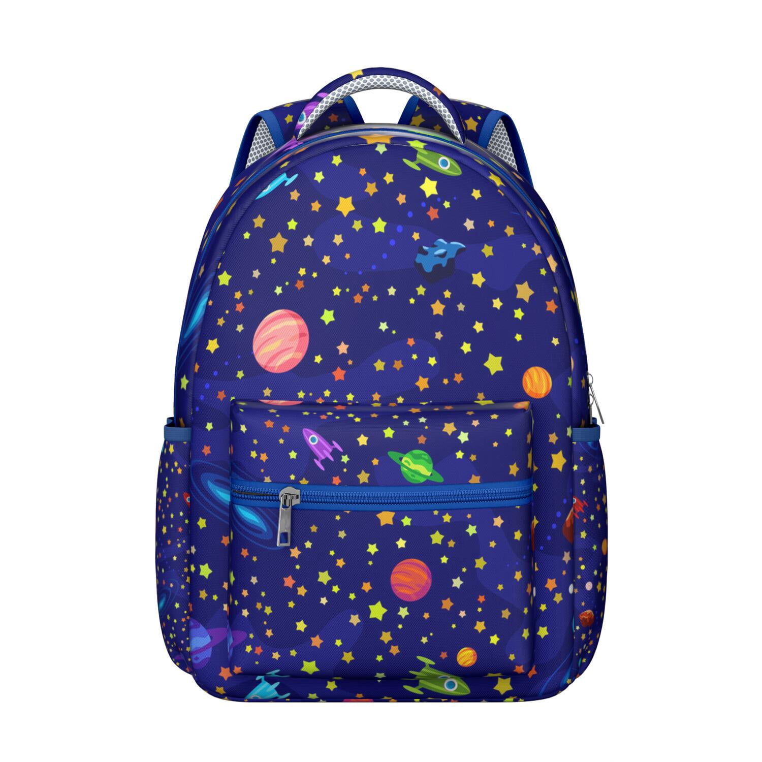 Space Geek Star Moon Sun Backpack - Waterproof & Spacious for College Students