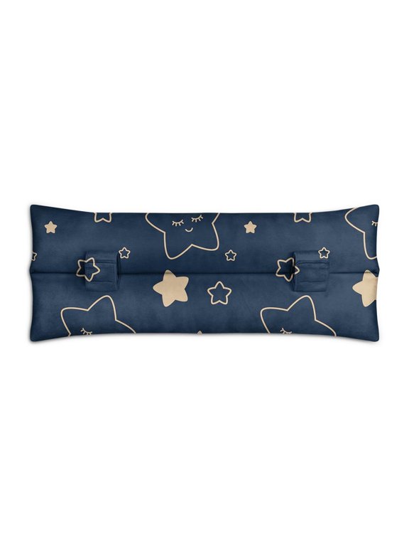 Space Geek Themed Mastectomy Seatbelt Pillow - Star Print Post Surgery Cushion